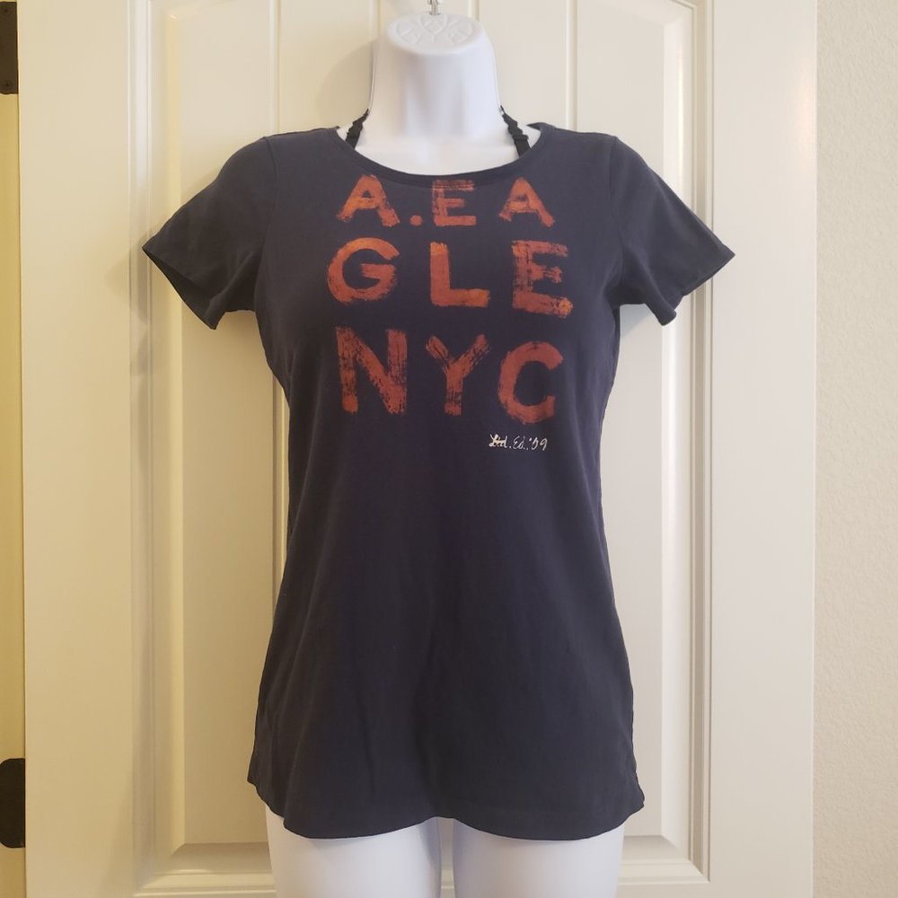 American Eagle Outfitters Dk. Blue Tee